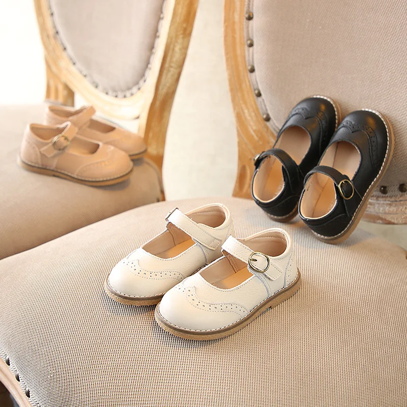 Children's shoes toddler shoes soft bottom children's leather shoes  spring new colorful casual Performance shoes