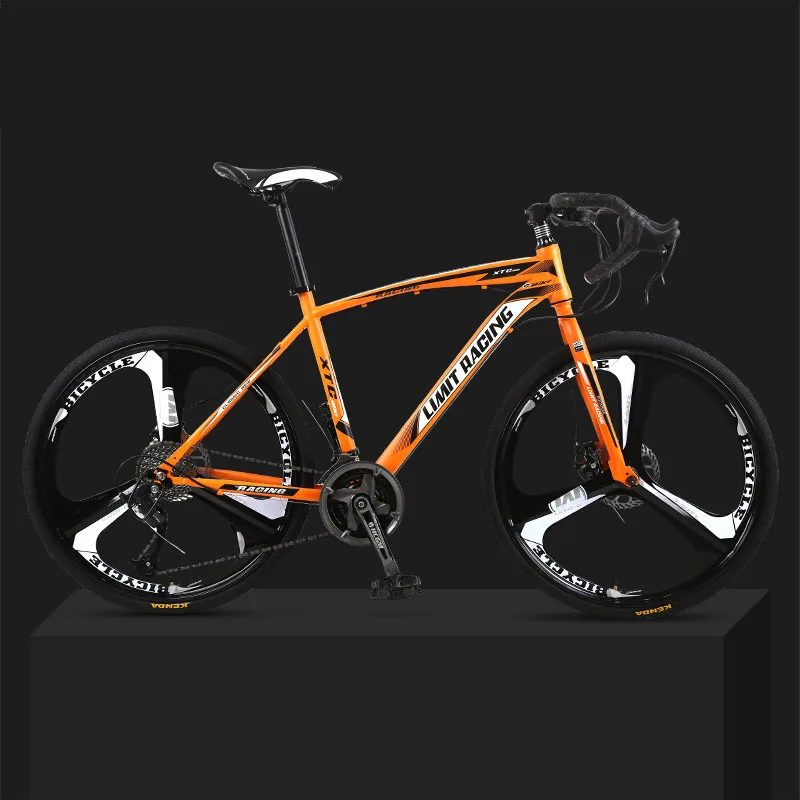 Sale 26-inch 27 Speed Road Bicycle Dead-Flying Front and Rear Mechanical Disc Brake Three-blade wheel Solid Tire Student Adult 0