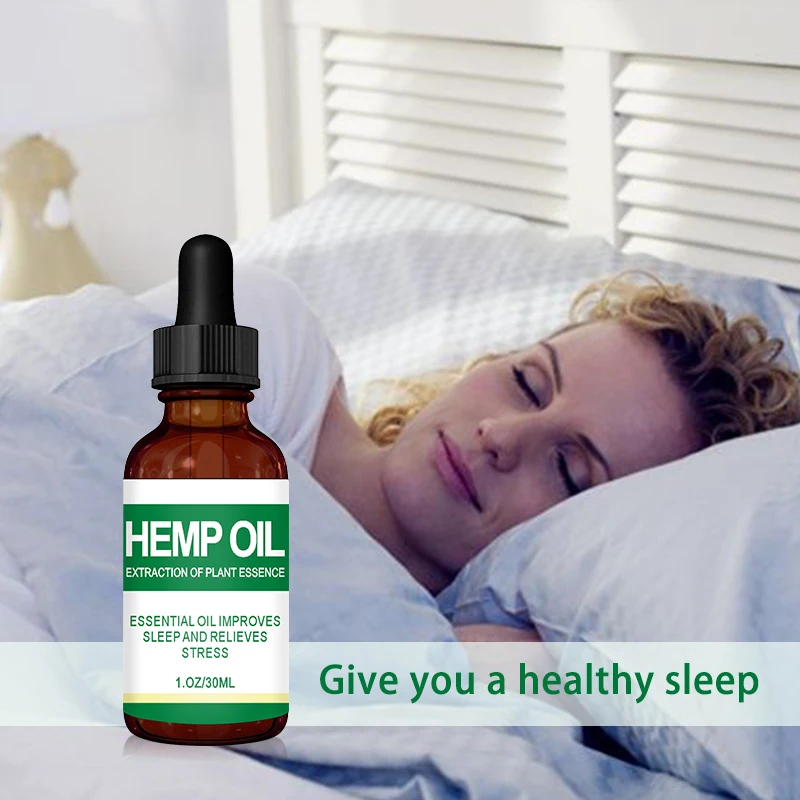 

Hemp OIL Aromatherapy Relieve Muscle Soreness Pain Stress help Sleep Skin Care Natural Herbal Moisturizing Massage Essential Oil