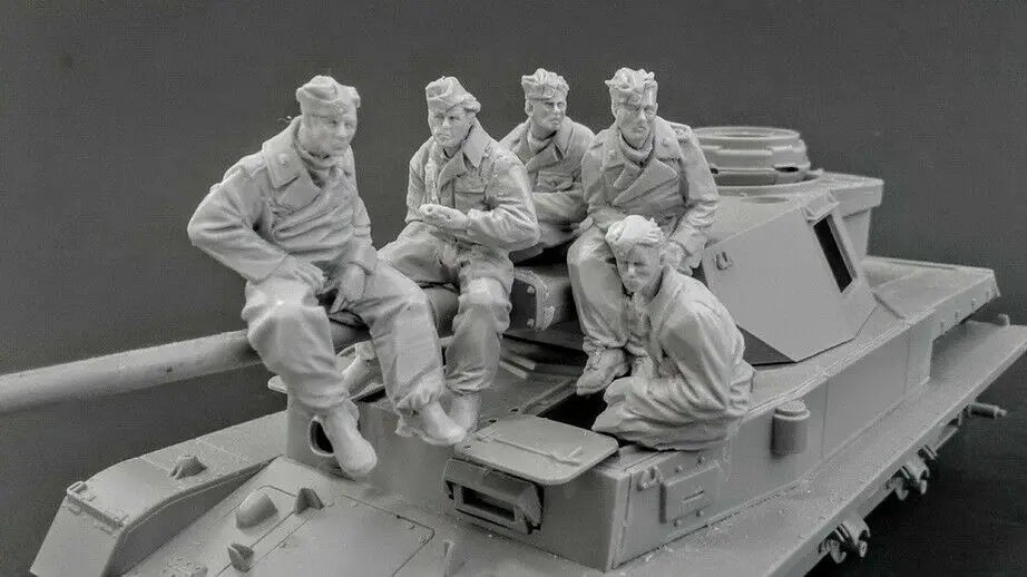 1/35 старинные панзеры экипировки (5 фигурок) (без резервуара) искусственная