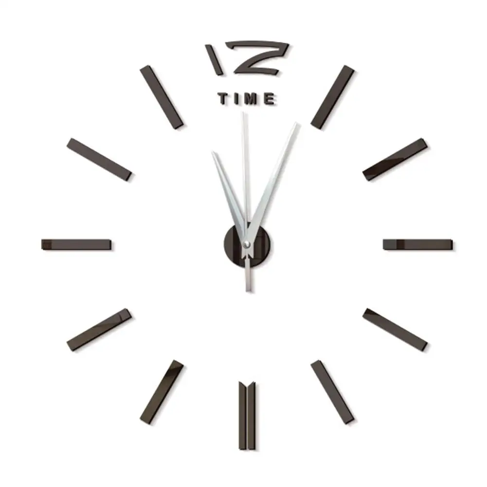 2021 Modern Design Mini DIY Large Wall-Clock Sticker Mute Digital 3D Wall Big Clock Living Room Home Office Decor Christmas Gift