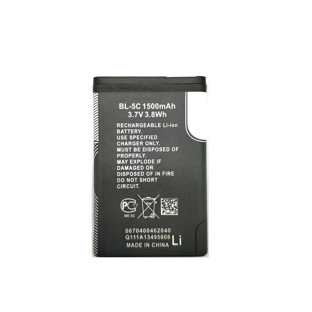 Аккумулятор для Nokia 1 шт. аккумулятор 1500 мА/ч 6600 6230 5130 2310 2730 6030 3120 3650 6263 7610 7600 6820 6680 |