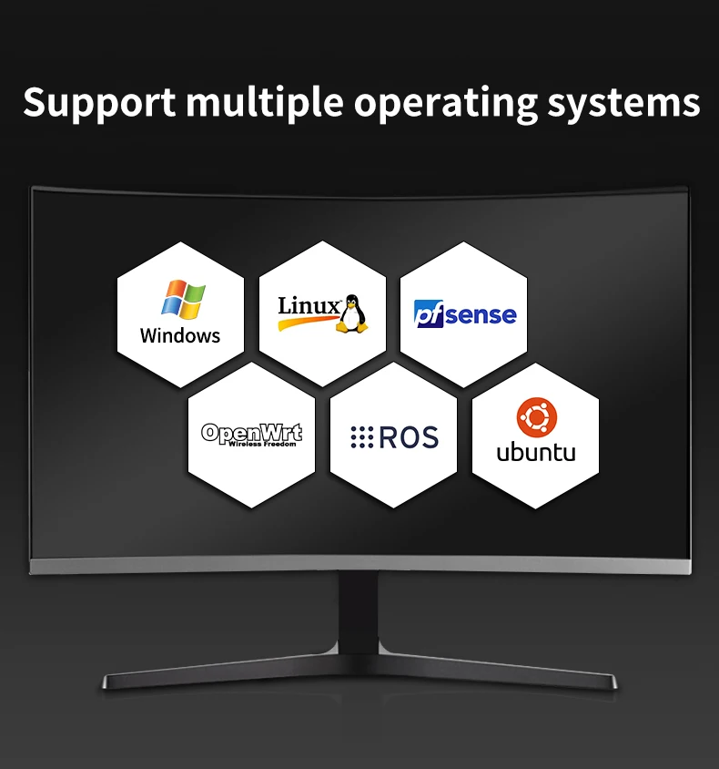 Intel Celeron J1900 4LAN Network Server Firewall Appliance: Pfsense Openwrt X86 DD-WRT 1U Rack Mount Description Image.This Product Can Be Found With The Tag Names Barebone Mini PC, Computer Office, Network server firewall