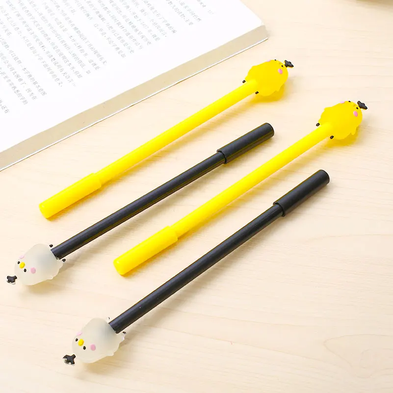 24pcs Cute Washable Erasable Pens Funny Pig Cat Panda Bear Kawaii Ballpoint  Back to School Anime Gel Pen Rollerball Stationery