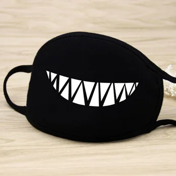 

1Pcs ex Adults Cartoon Cotton Mouth Mask Warm Keeping Funny Pattern Face Mask Type 3