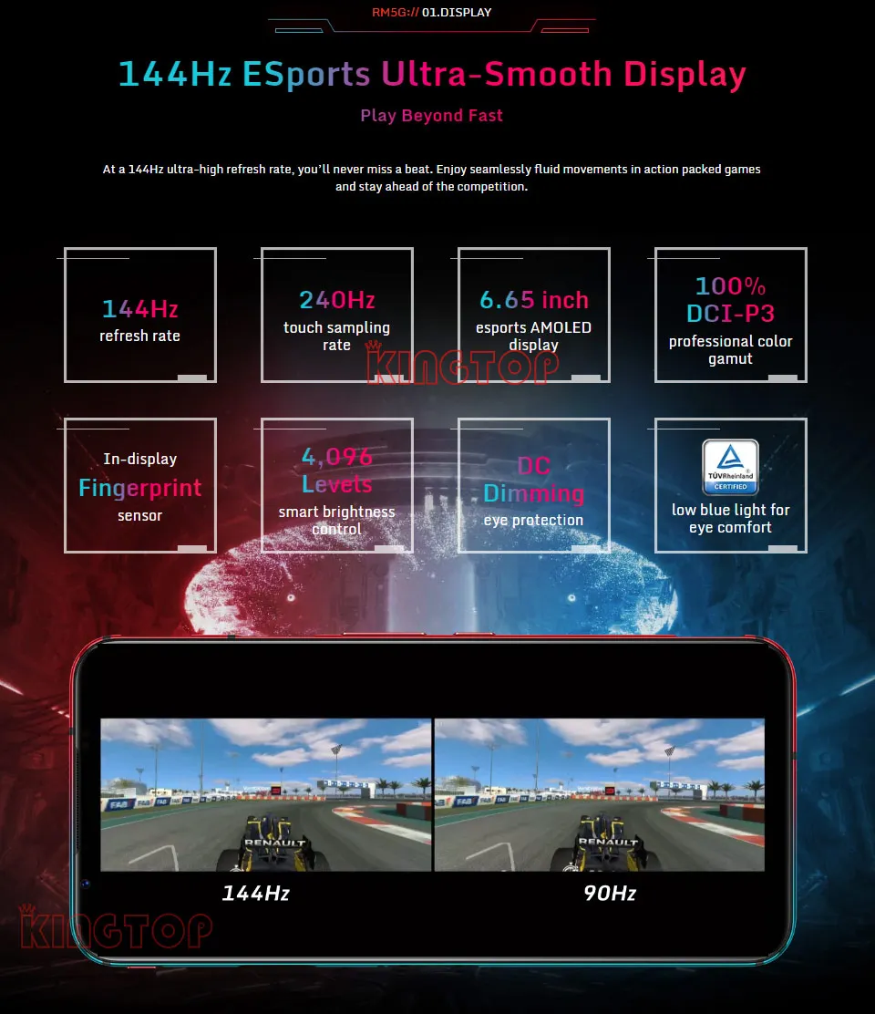 Глобальный оригинальный ZTE nubia Red Magic 5G мобильный телефон 6 55 &quot144 Гц Snarpdragon 865 64MP 8G