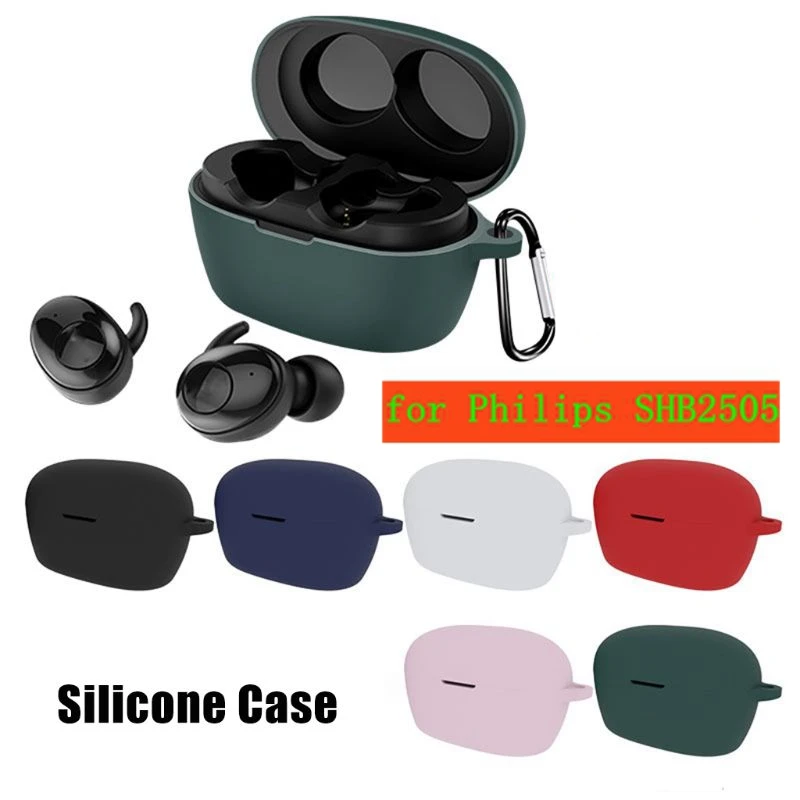 

Anti-scratch Silicone Protective Cover Case for Philips SHB2505 Wireless Earbuds Earphones Charging Box Accessories
