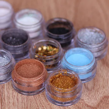 

Best quality Nail Glitter Flakes 3D Sequins Paillette Powder Charm Nail Art Decoration Manicure tools PB1