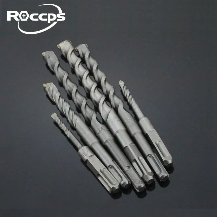 

10pcs/lot Square handle electric hammer drill bit round handle alloy electric hammer drill bit impact through the wall