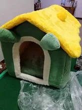 Bed-Mat Basket Kennel Sofa Dog-House Cat-Nest Puppy Cave Foldable Small Chihuahua Pet-Products