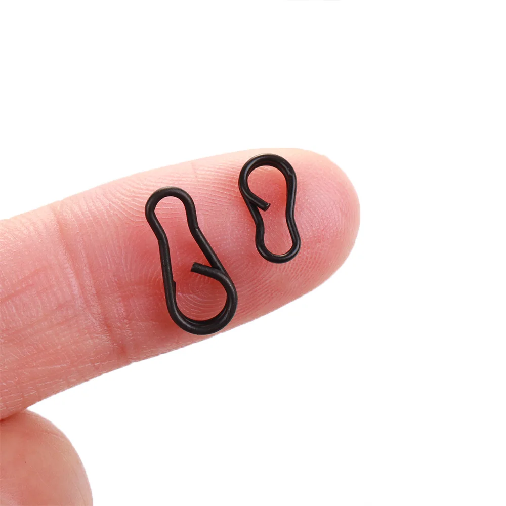 Carp Speed Link Matt Black Carp Fishing Tackle Multi-clips Snap Lure Connector Fishing Accessories Snap 30pcs/lot