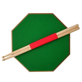 

12 Inch Rubber Surface Durable Musical Portable Double Sided Metronome With Drumsticks Silent Drum Practice Pad Set Exercise