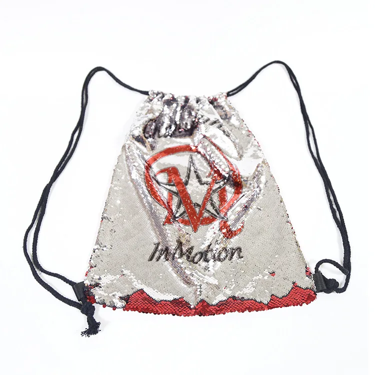 Поперечная граница модель с английскими буквами Блесток Drawstring сумка полиэстеровый мешок с кулиской Спорт на открытом воздухе Рюкзак завод прямой Se