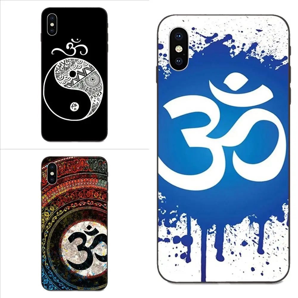 Aum Ом йога Topmost для Apple iPhone 4 4s 5 5S SE 6 6S 7 8 Plus X XS Max XR TPU крышка аккумулятора