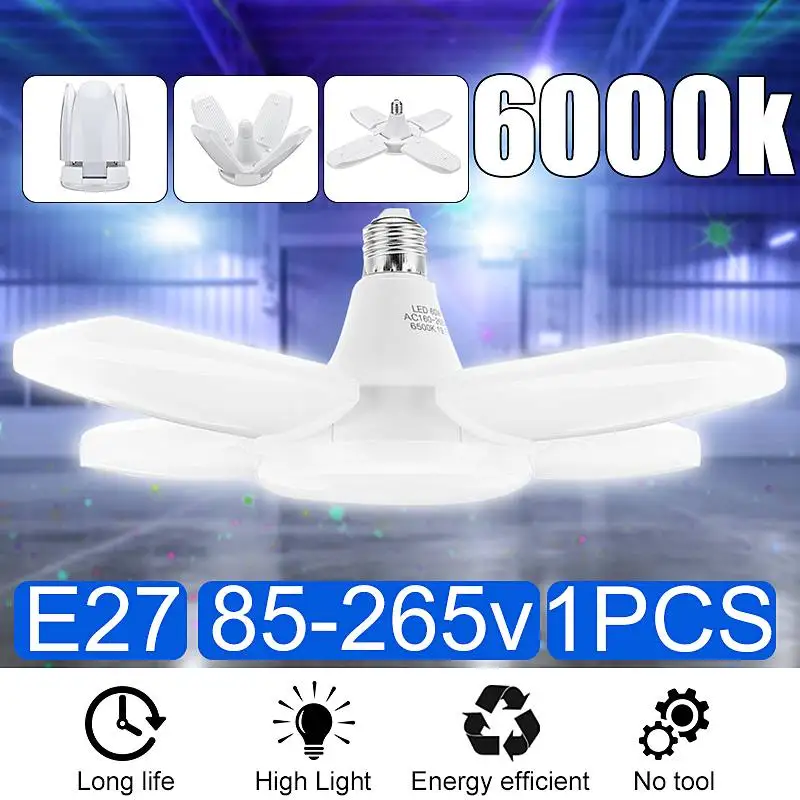 Супер яркий промышленный светильник ing 100W E26/E27 Led вентилятор гаражный 6000LM 85-265V 2835