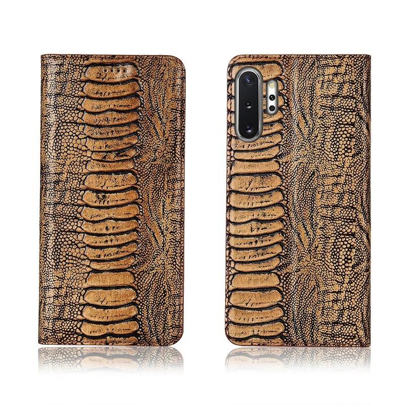 

Ostrich foot pattern genuine leahther phone bag for Samsung Galaxy Note 10 phone case for Samsung Galaxy Note 10 Pro flip cover