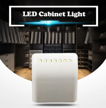 

LED Cabinet Light PIR Infrared Motion Sensor Battery powered Night Light for Kitchen Inner Hinge Drawer Cupboard Wardrobe Closet