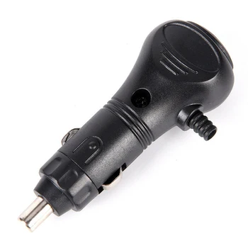 

Black ABS Car Cigarette Lighter Socket Plug 12V DC 10A Male Charger Connector LED On-Off Switch