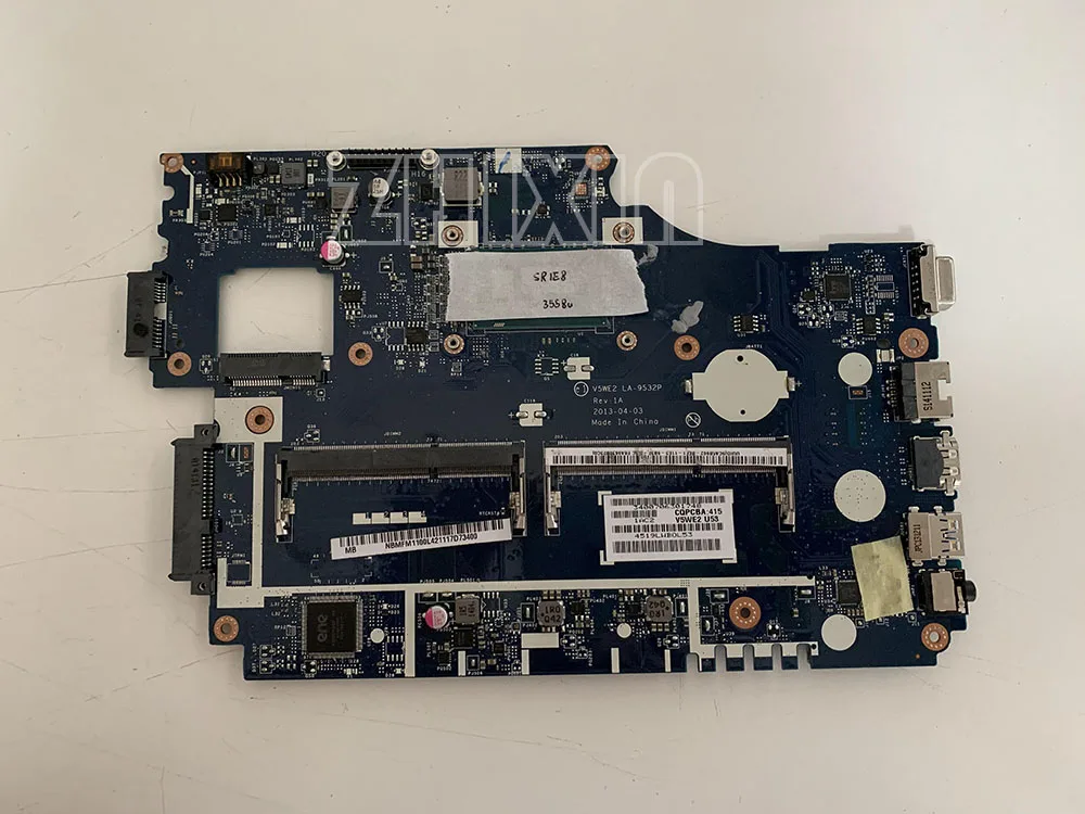 Материнская плата для ноутбука ACER Aspire E1-532 E1-572 с SR1E3 3558U V5WE2 E1-572G DDR3 Полная проверка |