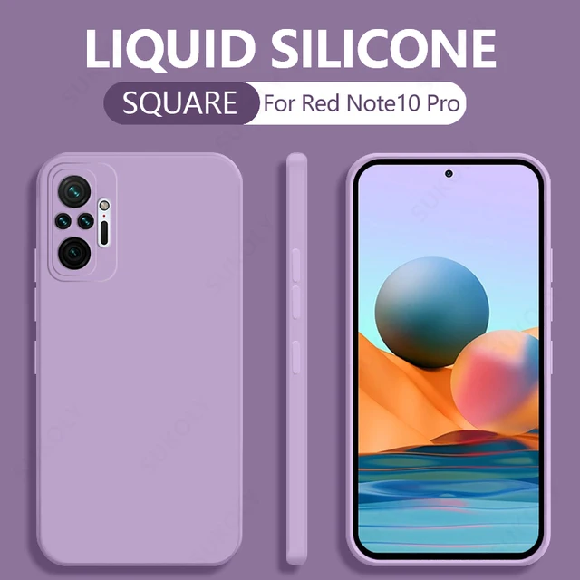 Luxury Square Phone Case For Xiaomi Redmi Note 10 11 9 Pro 10s 9s 8 7 Pro 9 9A Poco F3 X3 NFC GT M4 Mi 11 10T 11T Pro Lite Case Light Purple