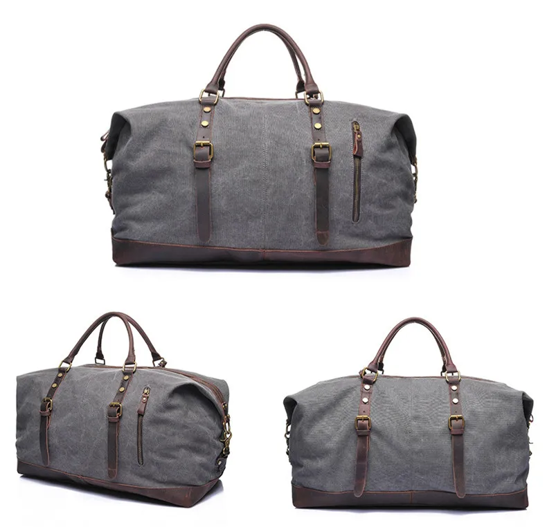 Oversize Canvas Overnight Duffel Bag