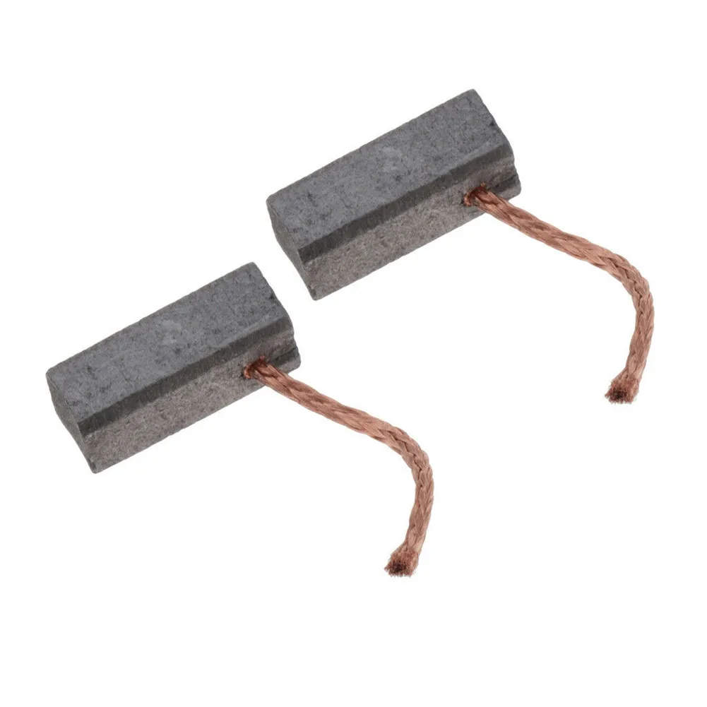 2pcs 7x8x19mm Carbon Brush Motor Carbon Brushes Kit For Electric Angle Grinder Part Power Tool Replacement Accessories Black