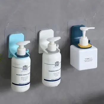 

2020 New Free Punch Magic Sticker Shower Gel Hanger Organizer Bathroom Wall Shelf Creative Powerful Seamless Hook Storage Rack