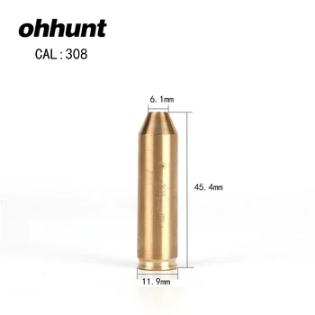 

ohhunt 50pcs CAL .308 Cartridge Red Laser Bore Sighter Boresighter Sighting Sight Boresight Colimador For Hunting Rifle