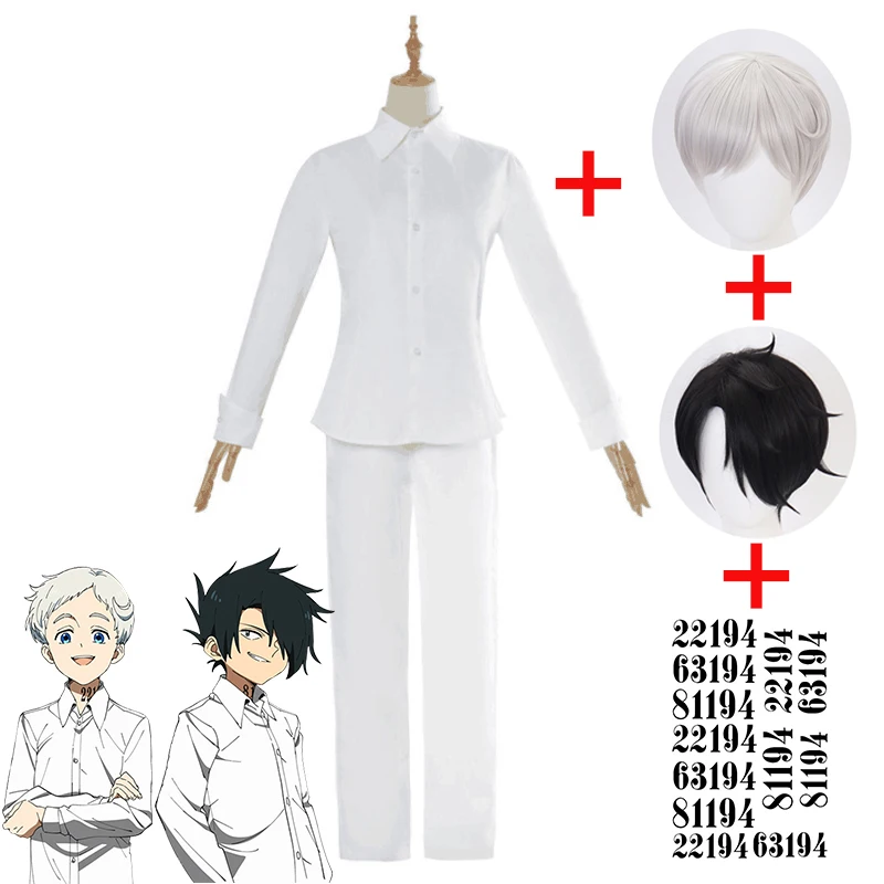 Finssy The Promised Neverland Cosplay Costume Student Uniform Emma Norman Ray Wig Washable Tattoo Stickers No 22194 63194 81194 -Zentai shop online H36491e47154c47eab7265f14e849e1d45.jpg