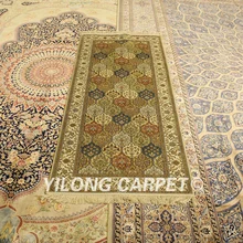 Yilong 2,5 'x6' тавризский шелк ковровая дорожка ручной работы ковер в восточном стиле runner(HF003