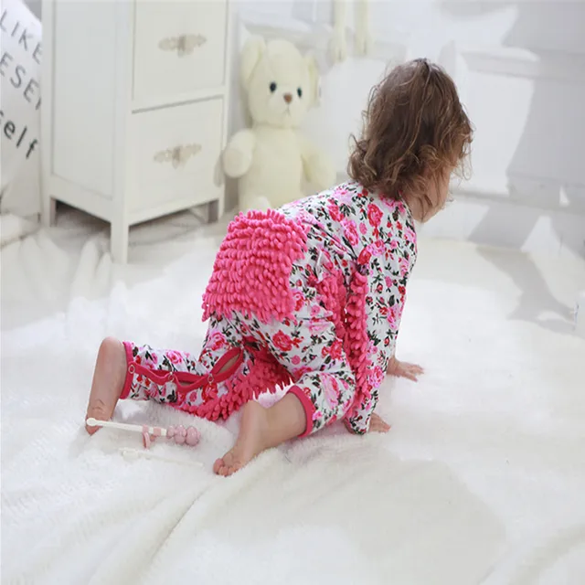 2020 New Popular Baby Climbing Suit Infant Jumpsuit Mop Wear Lazy Crawling 1