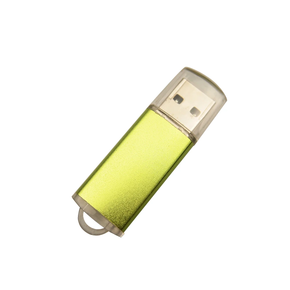 Высокоскоростной USB флеш-накопитель, Металлическая Usb карта памяти, USB 2,0, флешка, 64 ГБ, 32 ГБ, 16 ГБ, 8 ГБ, 4 Гб, Usb флеш-накопители, более 10 шт., бесплатный логотип - Цвет: Green