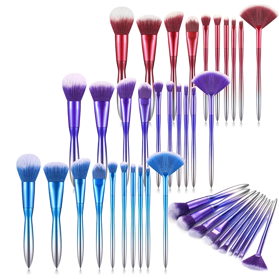 

10Pcs Makeup Brushes Set Powder Foundation Eyebrow Face Make Up Brush Cosmetic Foundation Brush Beauty Tools Kit For Lip Eye