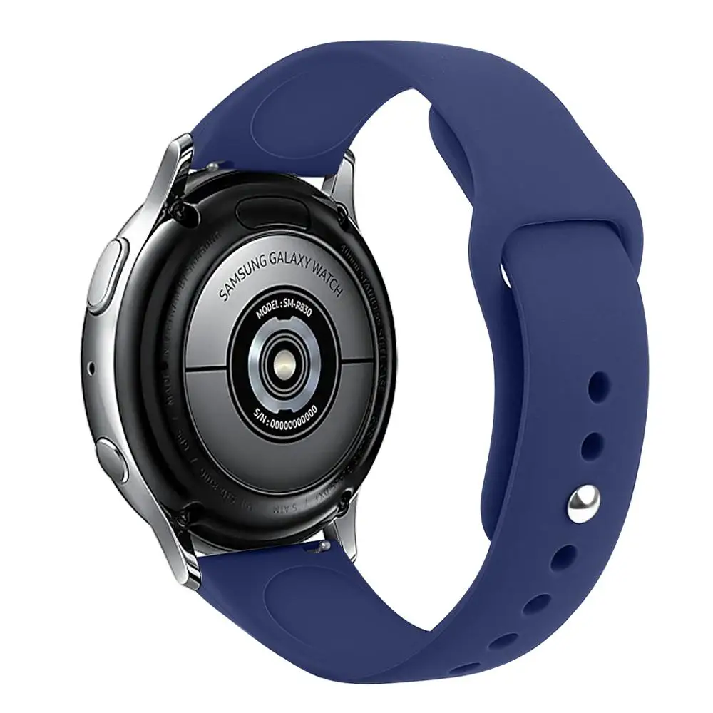 Color 1 Для Galaxy часы Active2 40 мм смарт часы полос для активного отдыха 2 44 мм длина браслета 20 мм, с силиконовым ремешком для samsung Galaxy часы активное 2 ремешки наручных часов - Цвет: Color 1