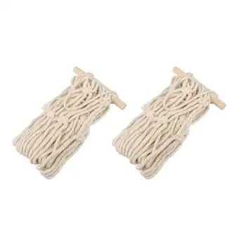 

Retro Rope Macrame Plants Hanger Flower Plant Basket Holder Hanging Rope Basket Handmade Hemp Rope Net Plant Lanyard