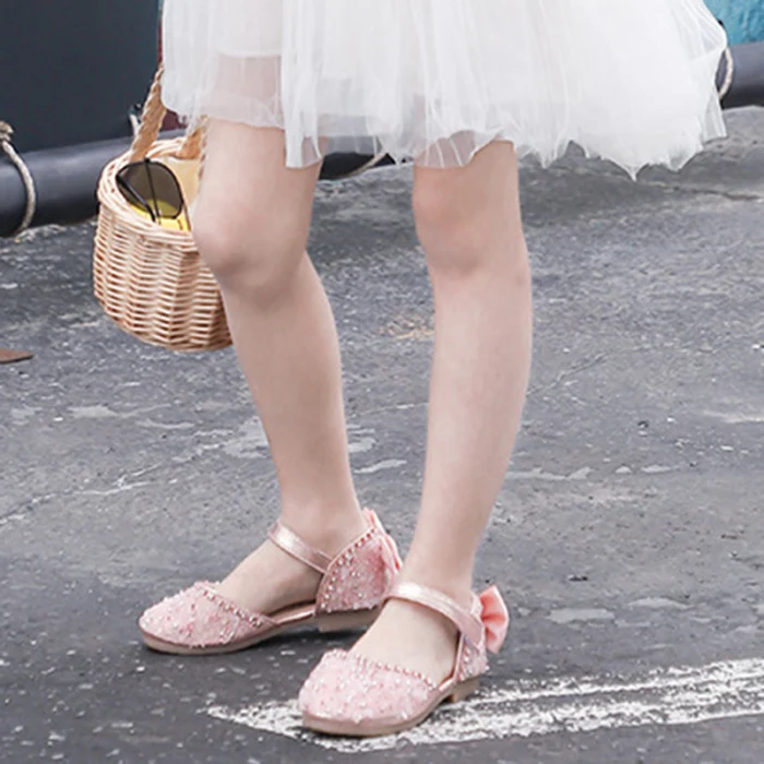 1 пара детская обувь для принцессы сандалии Нескользящие Дышащие Модные вечерние M09