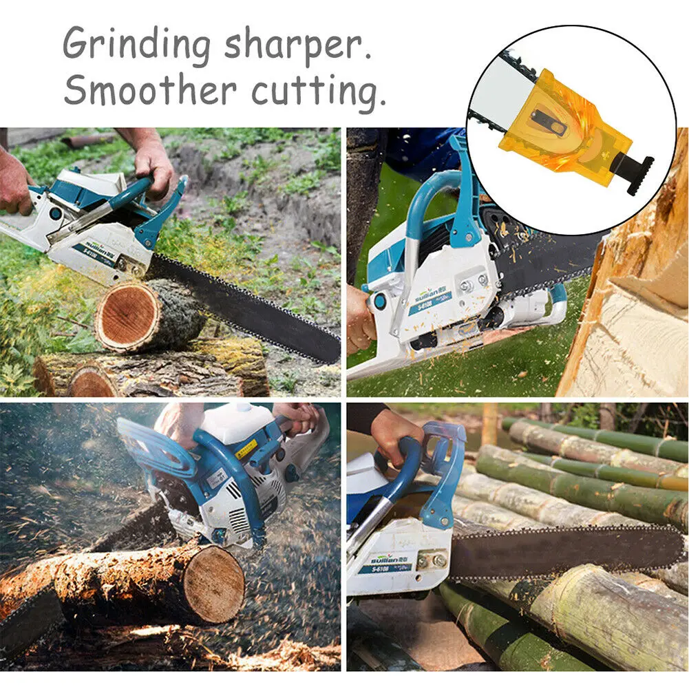 Chain Sharpening Stone Fast Grinding Grindstone Woodworking Sharpener Chain Saw Sharpening Tools