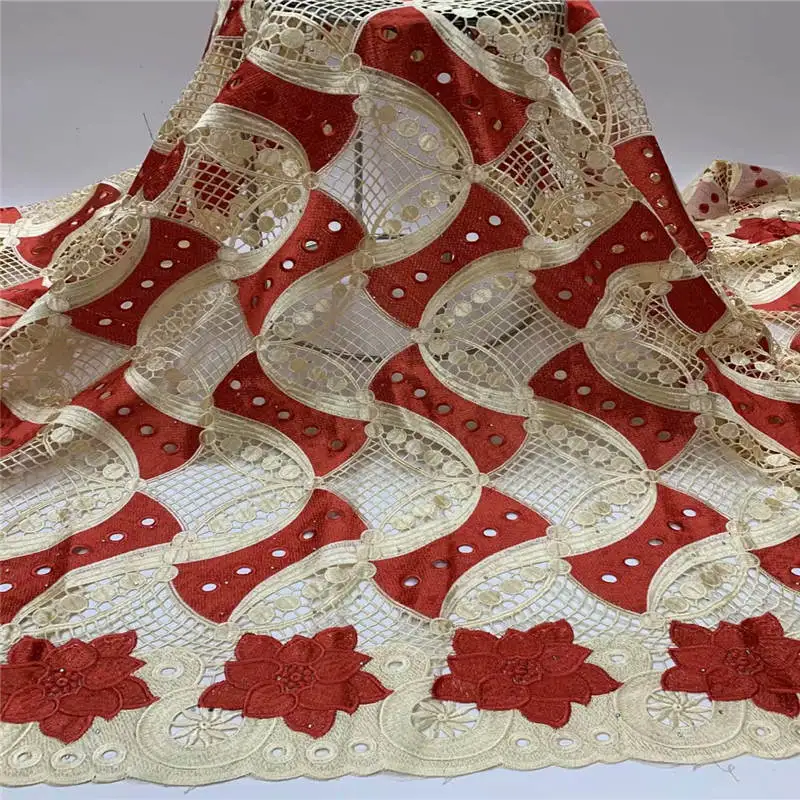 Новейшая африканская кружевная ткань из гипюра 2020 Высококачественная