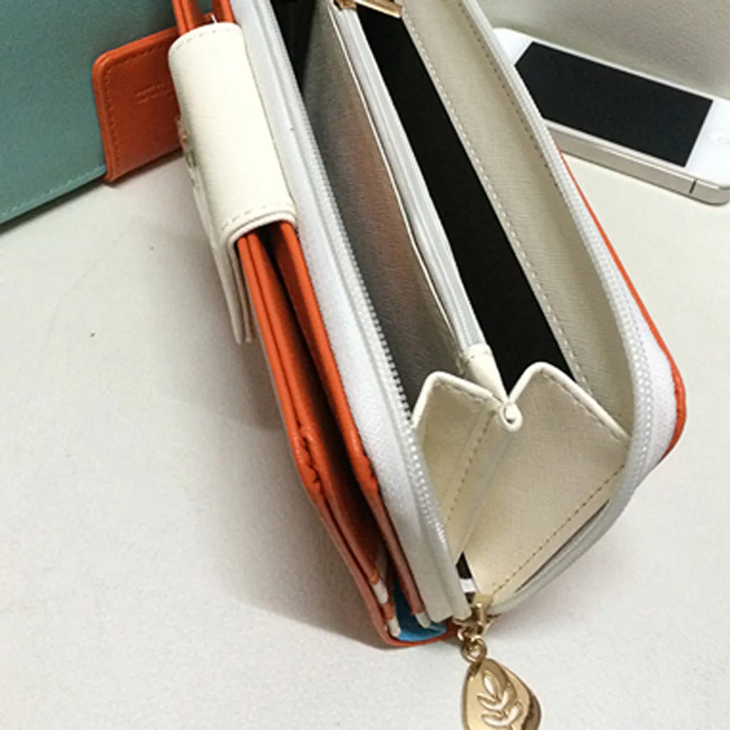 Big Capacity Women Purses Long Zipper Coin Purse Holder Wallets Ladies Clutch Change Purse Female Fly Bird Print Money 823