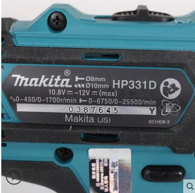 Makita HP331DZ HP331SAE HP331DSME 12V CXT литий-ионная аккумуляторная комбинированная дрель только