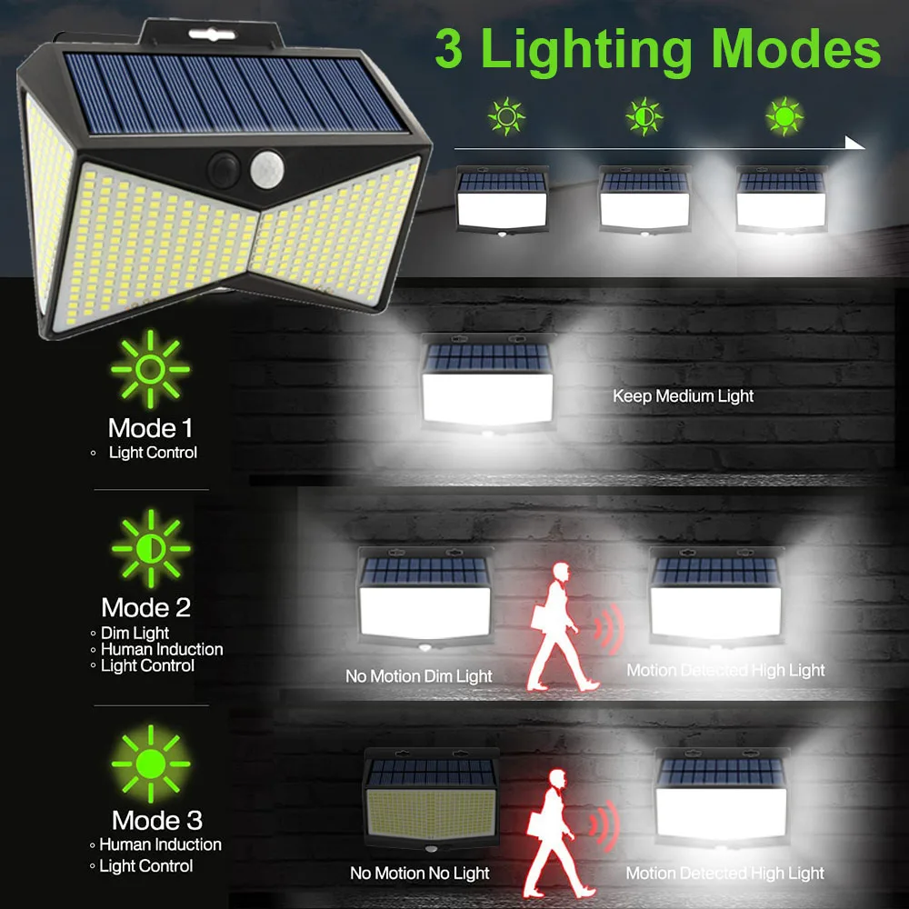 cheap solar lights 400/140 LED Solar Light With PIR Motion Sensor Solar Powered Waterproof Wall Lamp Christmas New Year Gift Garden Path Yard Decor solar hanging lanterns