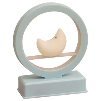 

Musical Night Light for Babies Children LED Moon Lamp Birthday Christmas Gifts Bedroom Bedside Decorative Table Lamp Blue