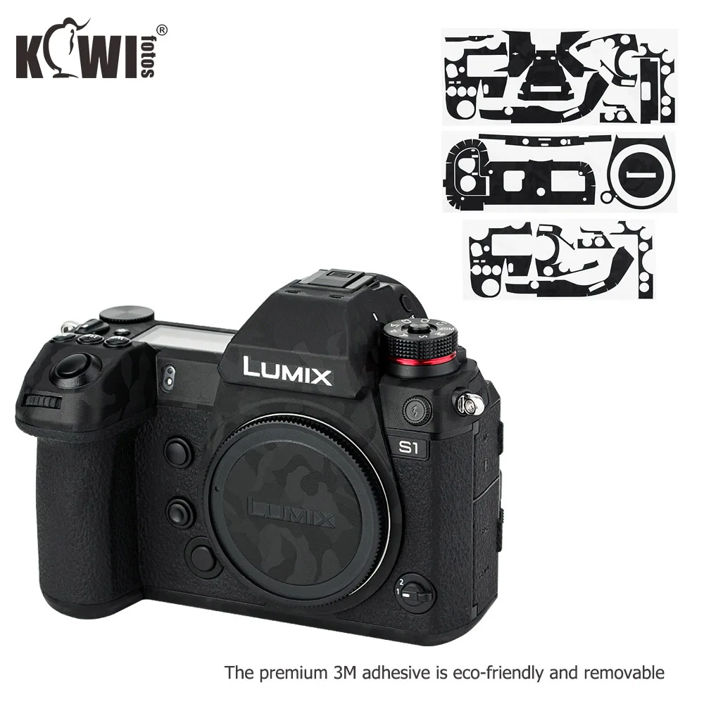 Kiwifotos Анти-Царапины камеры тела кожного покрытия Защитная пленка для Panasonic Lumix S1 S1R 3M наклейка тени черный