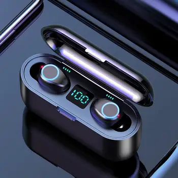 

F9 TWS Bluetooth 5.0 Stereo Wireless Noise Reduction Music Earphones Waterproof Sport In-Ear Earpiece With Charge Box