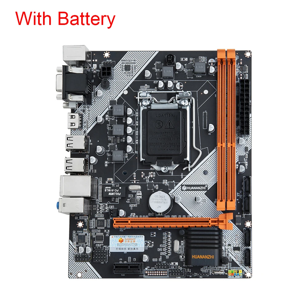 

HUANANZHI H61 LGA1155 USB2.0 DDR3 Accessories PCI-Ex16 Desktop Motherboard Tool VGA HDMI DVI Port M-ATX Professional Replacement