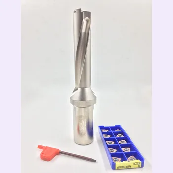 

New 1pcs WC SD25-4D-C32-100L U Drill + 10pcs WCMT050308 ACZ330 carbide inserts indexable drill bit tool