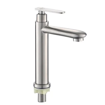 

304 stainless steel single cold basin faucet