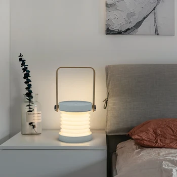 

Portable LED Lantern lamp USB Rechargeable Touch Switch Camping Hiking Night light Desk Table lamp For Home Study Reading