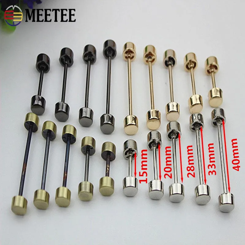 Металлические пряжки Meetee для сумок 5 шт. съемная колесная пряжка застежка