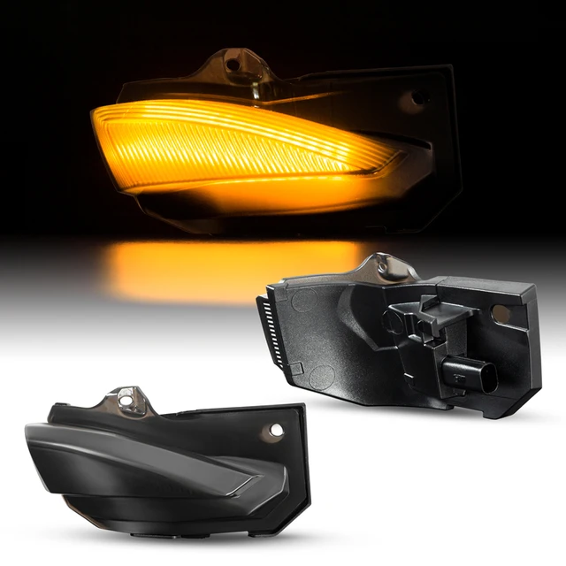 2Pcs Dynamic Side Mirror Turn Signal Light Side Wing Rearview Mirror Indicator BlinkerFor toyota corolla sienta yaris cross19-21 Dynamic Smoked Case